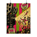 Film Camera Projector Show Wall Art Poster 18×24 Pop Art Living Room Decor Maximalist Print