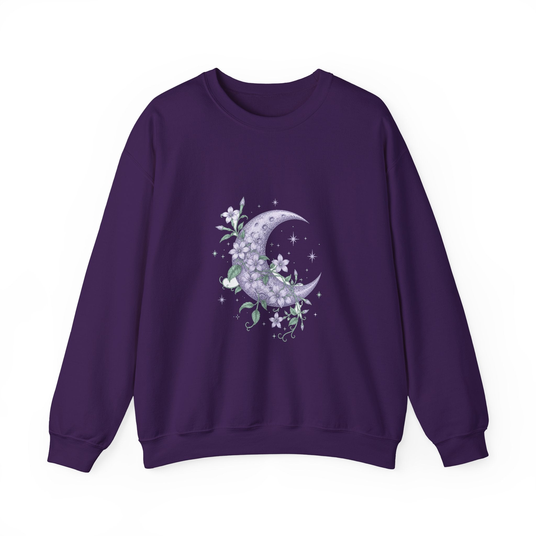 Matching Couple Sweatshirt - Sun & Moon Matching Couple Crewneck Sweatshirt Vintage Art His Hers Wedding Gift - Design A