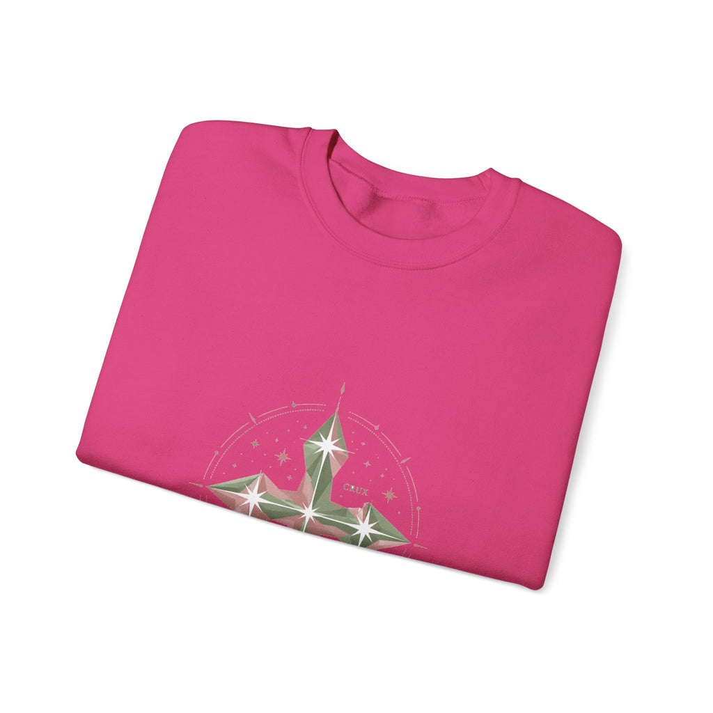 Matching Couple Sweatshirt - Aurora & Southern Cross Matching Couple Comfort Colors Crew Geometric Art His Hers Love Gift - Design B