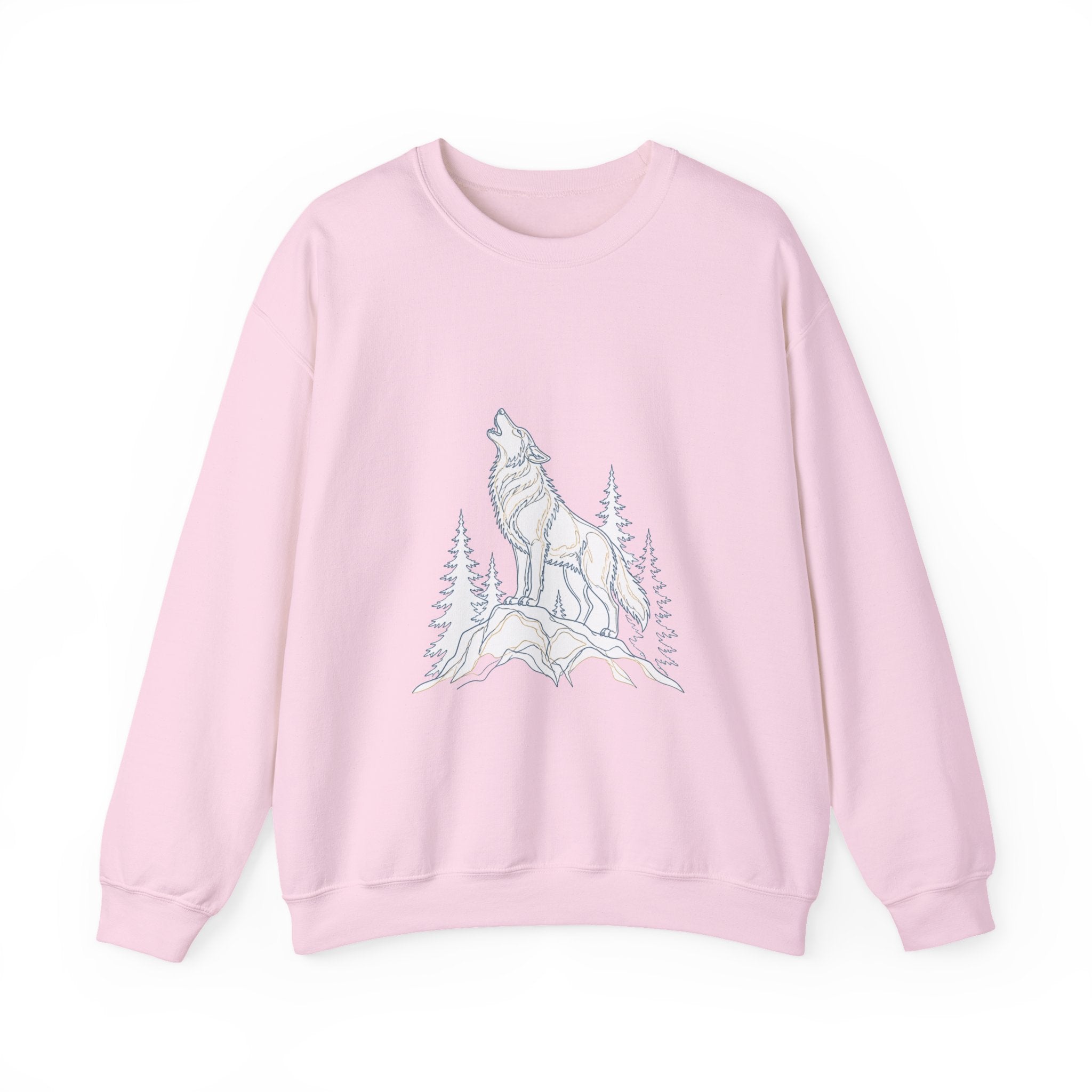 Matching Couple Sweatshirt - Wolf & Dove Matching Couple Comfort Colors Crew Minimalist Art His Hers Christmas Gift - Design A