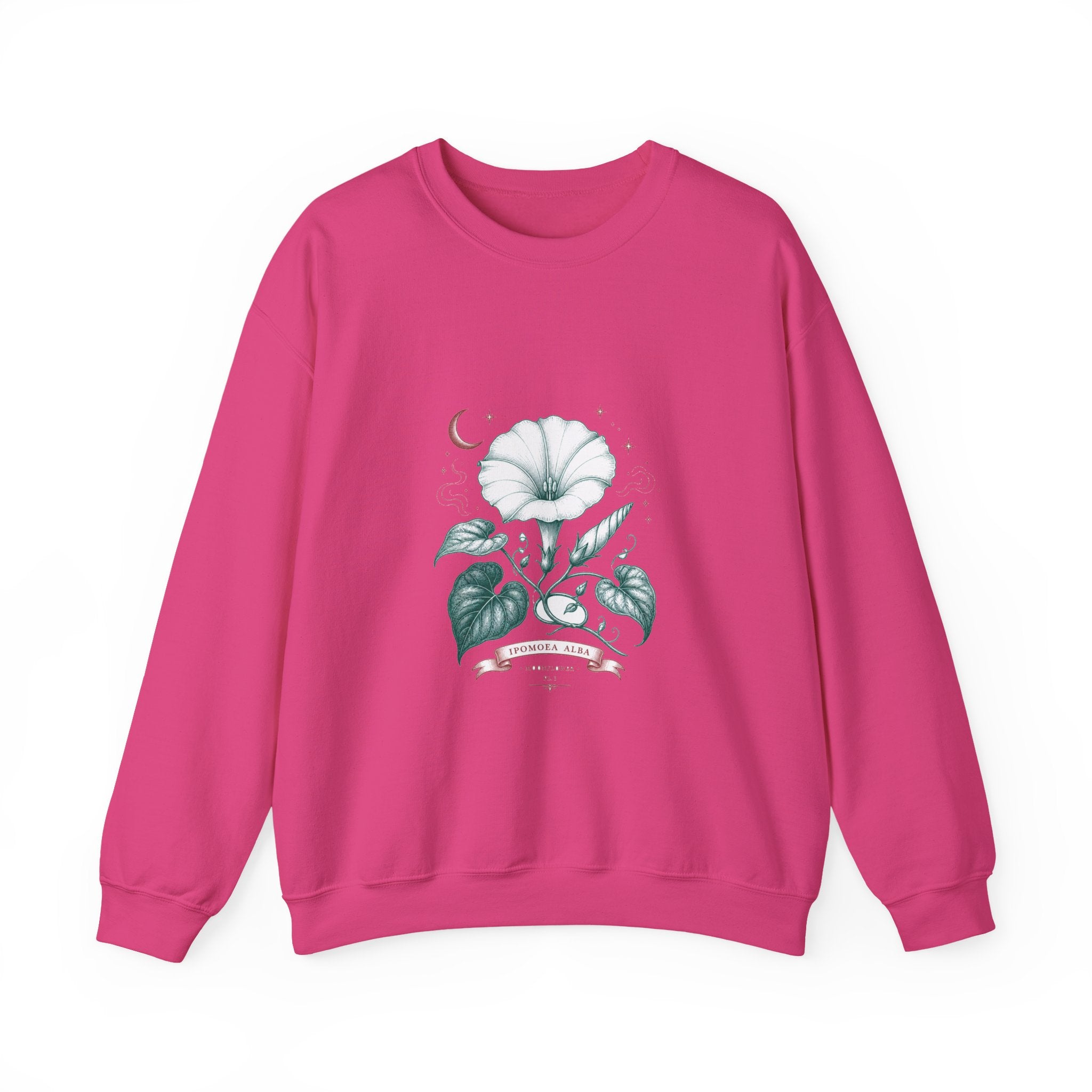 Matching Couple Sweatshirt - Sunflower & Moonflower Matching Couple Premium Fleece Sweatshirt Vintage Art His Hers Honeymoon Gift - Design B