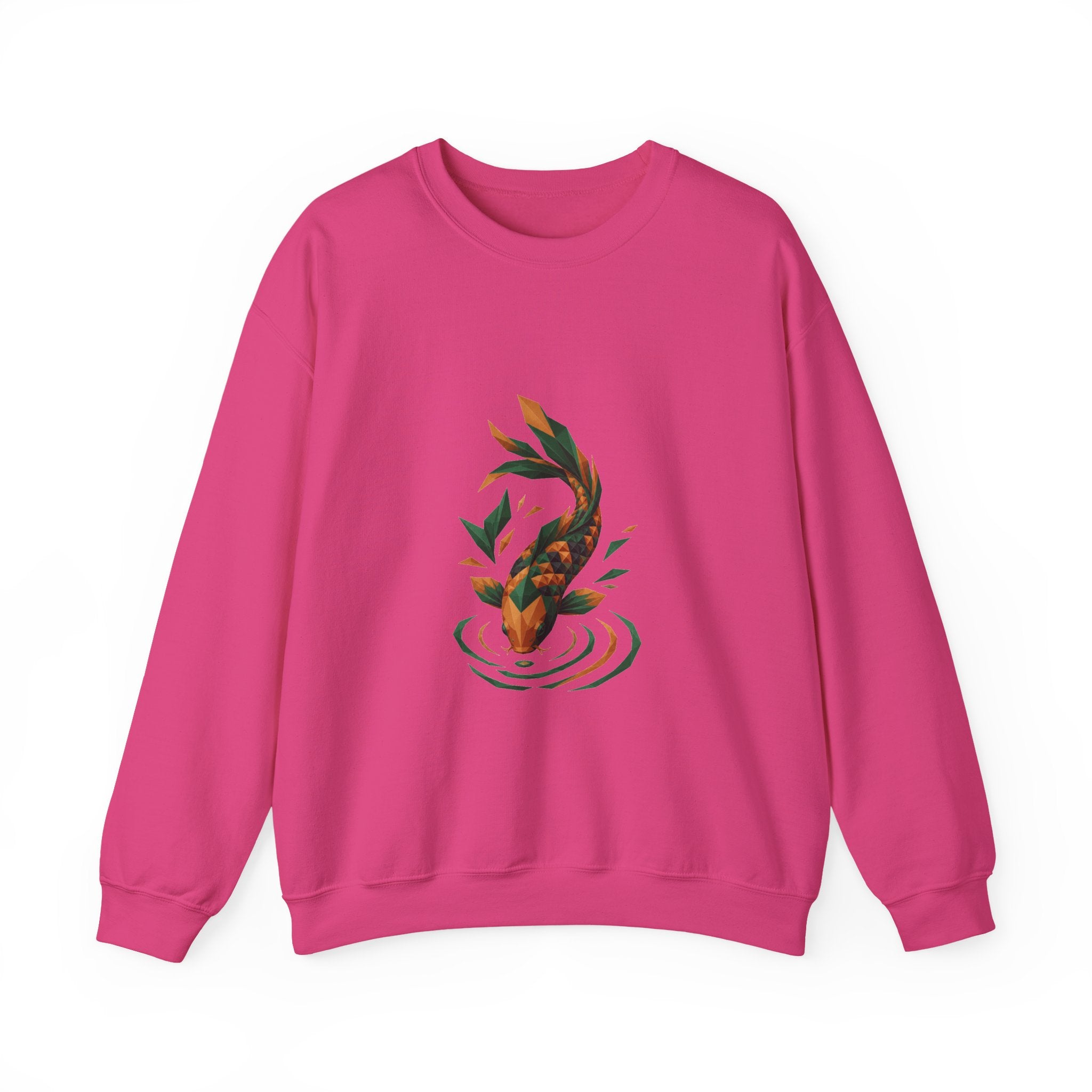 Matching Couple Sweatshirt - Koi Fish Yin Yang Matching Couple Comfort Colors Crew Geometric Art His Hers Love Gift - Design B