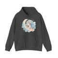 Matching Couple Sweatshirt - Helios & Selene Matching Couple Hooded Sweatshirt Watercolor Art His Hers Engagement Gift - Design B