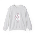 Matching Couple Sweatshirt - Puzzle Pieces Matching Couple Premium Fleece Sweatshirt Minimalist Art His Hers Christmas Gift - Design B