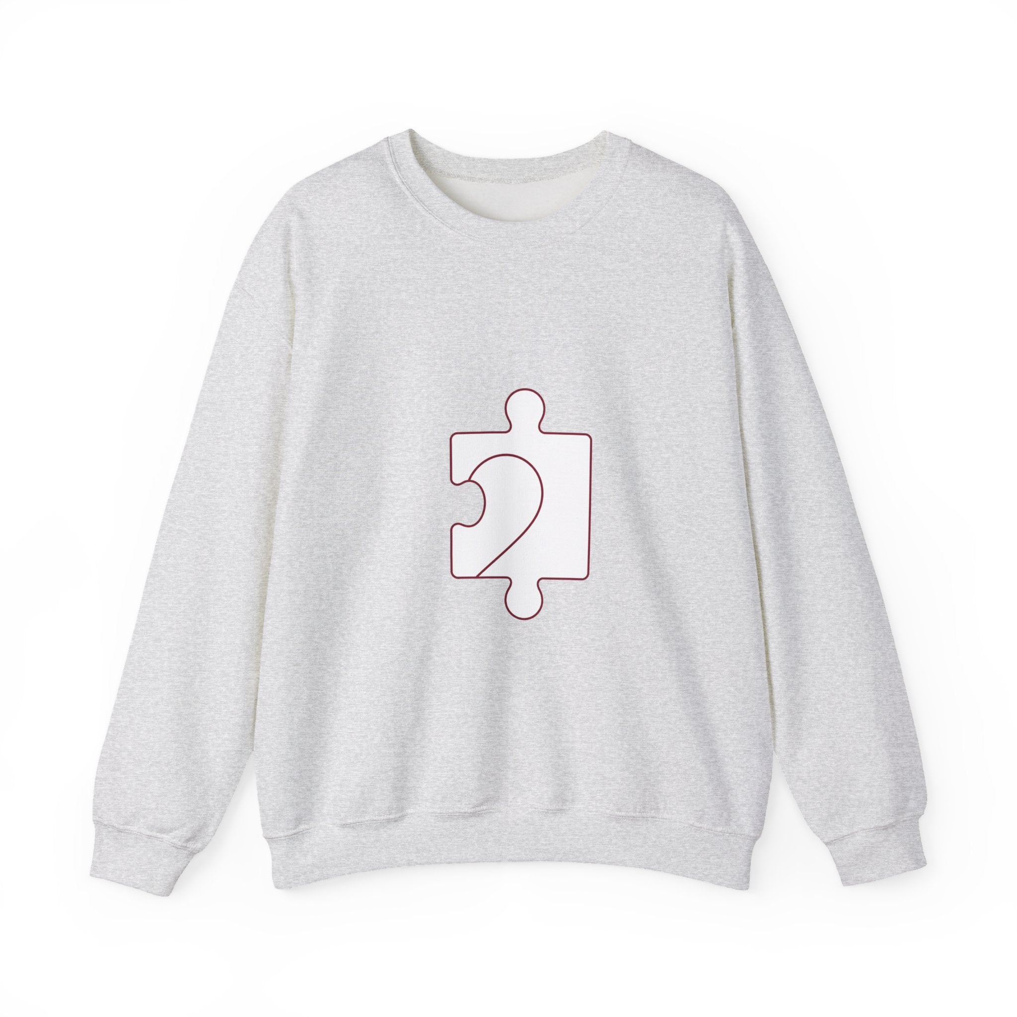 Matching Couple Sweatshirt - Puzzle Pieces Matching Couple Premium Fleece Sweatshirt Minimalist Art His Hers Christmas Gift - Design B