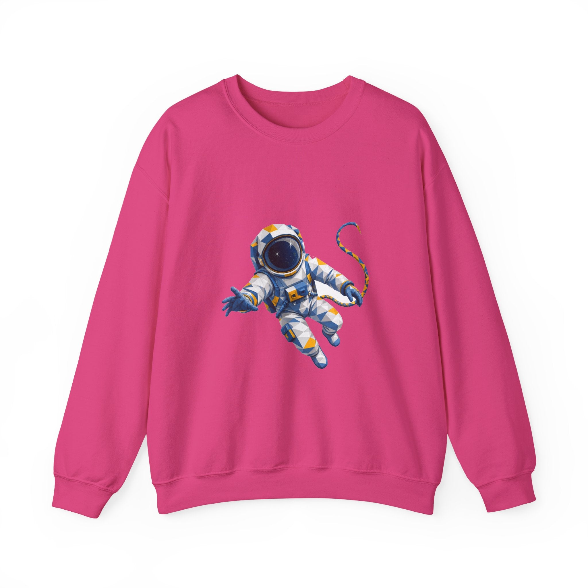 Matching Couple Sweatshirt - Astronaut & Planet Matching Couple Comfort Colors Crew Geometric Art His Hers Love Gift - Design A
