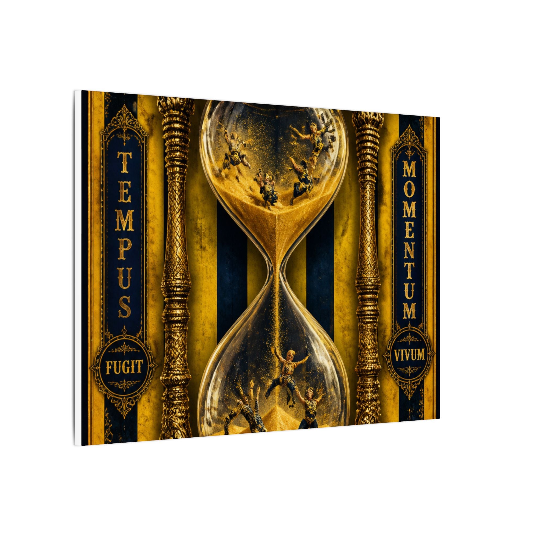 Hourglass Acrobats Wall Art Canvas 16×20 Baroque Home Office Decor Maximalist Print