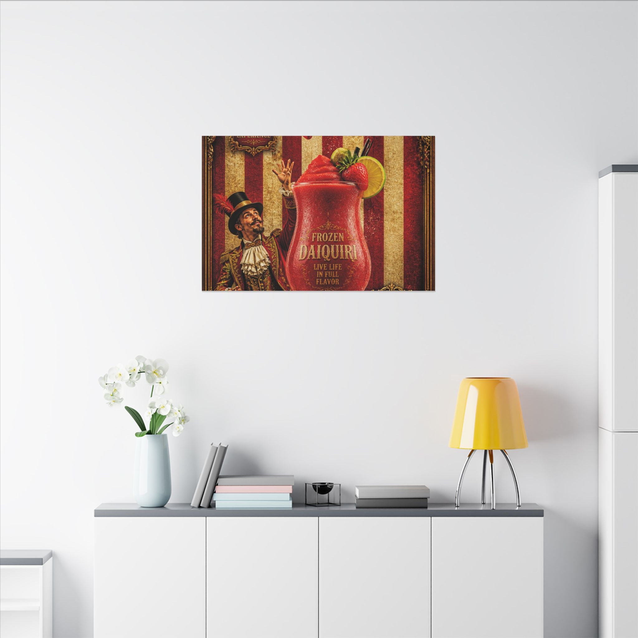 Daiquiri Fruit Juggler Wall Art Canvas 24×36 Baroque Studio Decor Maximalist Print