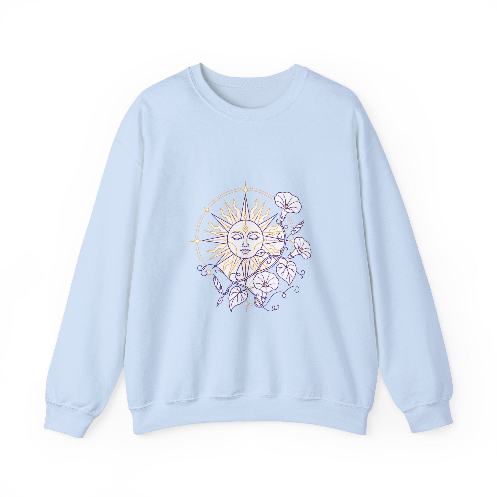 Matching Couple Sweatshirt - Sun & Moon Matching Couple Comfort Colors Crew Minimalist Art His Hers Christmas Gift - Design B