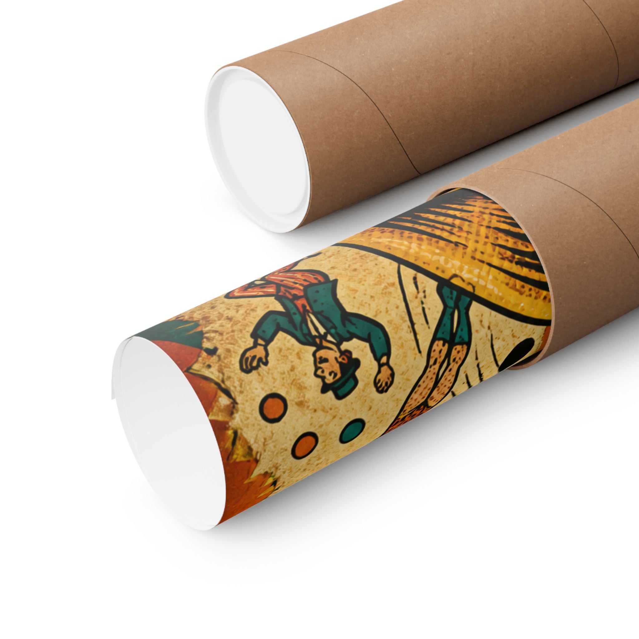 Saxophone Music Circus Wall Art Poster 24×36 Pop Art Restaurant Decor Maximalist Print