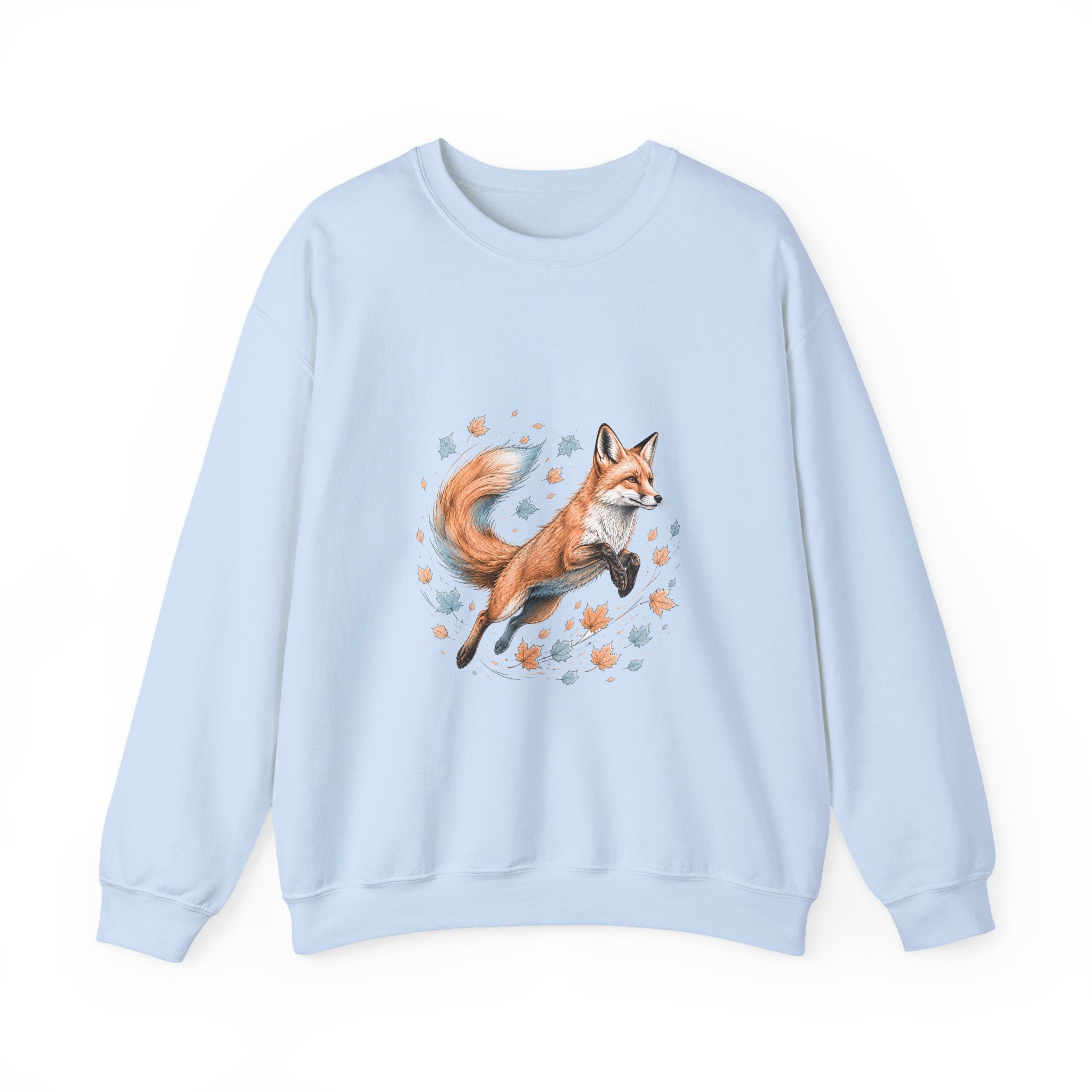 Matching Couple Sweatshirt - Fox & Rabbit Matching Couple Premium Fleece Sweatshirt Hand-Drawn Art His Hers Anniversary Gift - Design A