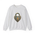 Matching Couple Sweatshirt - Key & Lock Matching Couple Comfort Colors Crew Geometric Art His Hers Love Gift - Design B