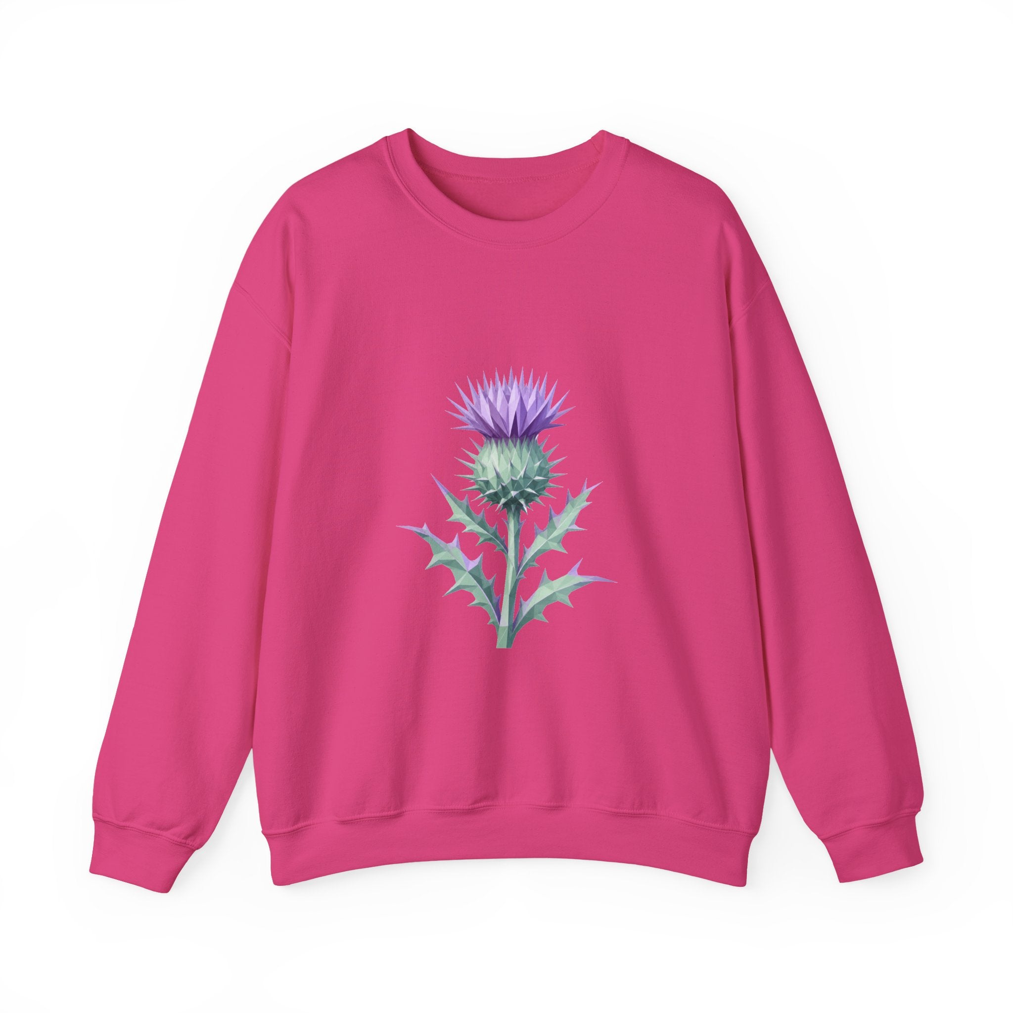 Matching Couple Sweatshirt - Lavender & Thistle Matching Couple Premium Fleece Sweatshirt Geometric Art His Hers Love Gift - Design B