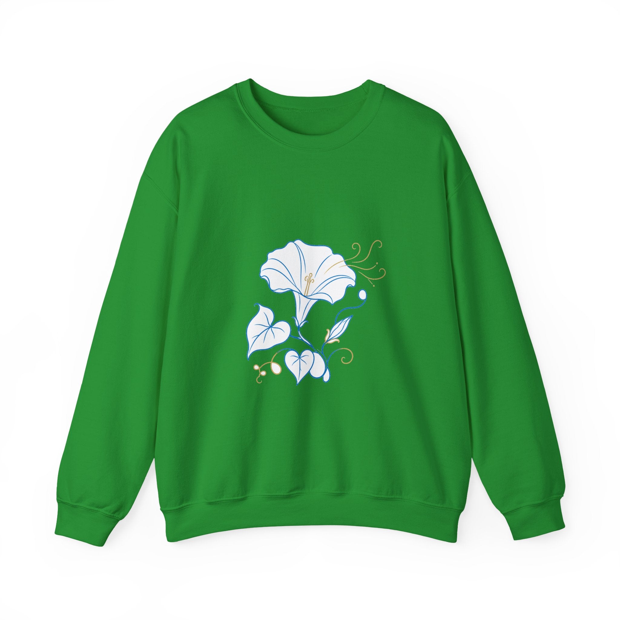 Matching Couple Sweatshirt - Sunflower & Moonflower Matching Couple Crewneck Sweatshirt Minimalist Art His Hers Valentine Gift - Design B