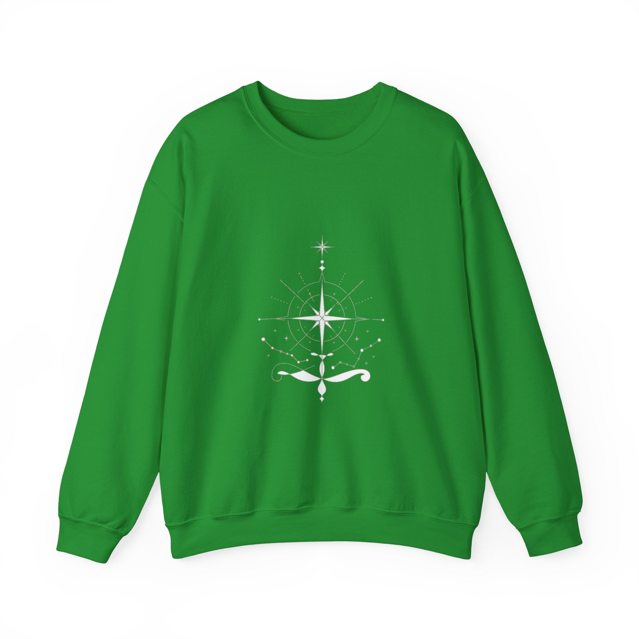 Matching Couple Sweatshirt - Shooting Star & North Star Matching Couple Premium Fleece Sweatshirt Minimalist Art His Hers Christmas Gift - Design B