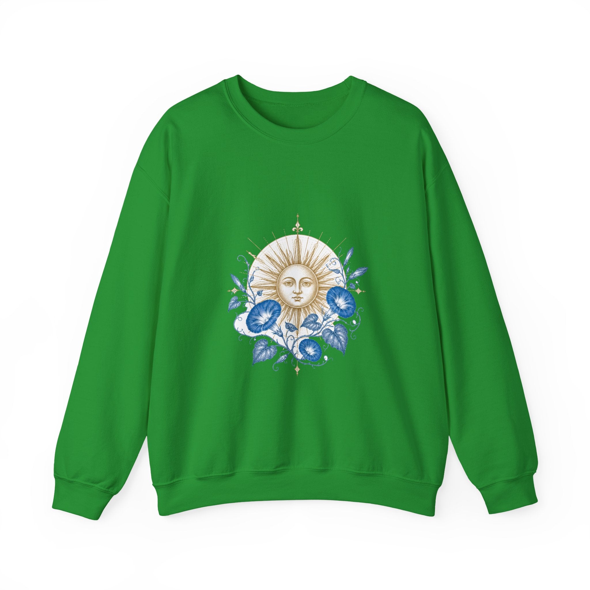 Matching Couple Sweatshirt - Sun & Moon Matching Couple Premium Fleece Sweatshirt Vintage Art His Hers Honeymoon Gift - Design B