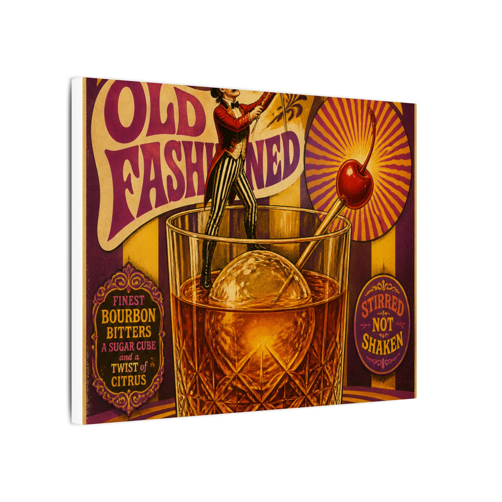 Old Fashioned Ringmaster Wall Art Canvas 16×20 Psychedelic Cafe Decor Maximalist Print