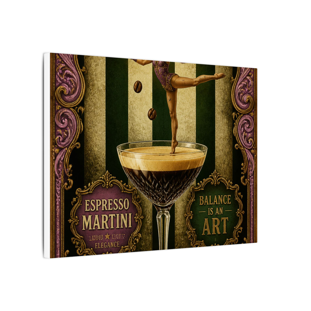 Espresso Martini Acrobat Wall Art Canvas 24×36 Baroque Studio Decor Maximalist Print