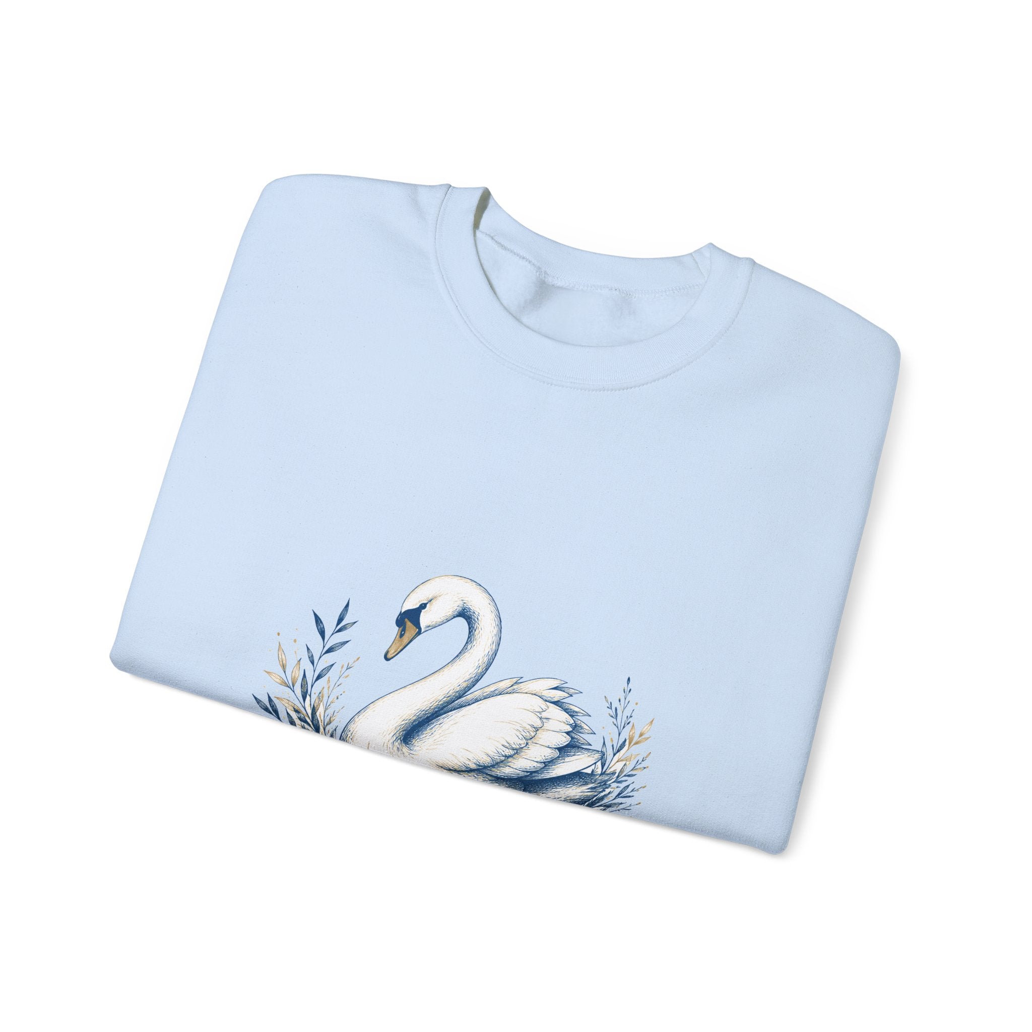 Matching Couple Sweatshirt - Raven & Swan Matching Couple Crewneck Sweatshirt Hand-Drawn Art His Hers Best Friend Gift - Design B
