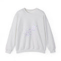 Matching Couple Sweatshirt - Cherry Blossom & Maple Leaf Matching Couple Crewneck Sweatshirt Minimalist Art His Hers Valentine Gift - Design A
