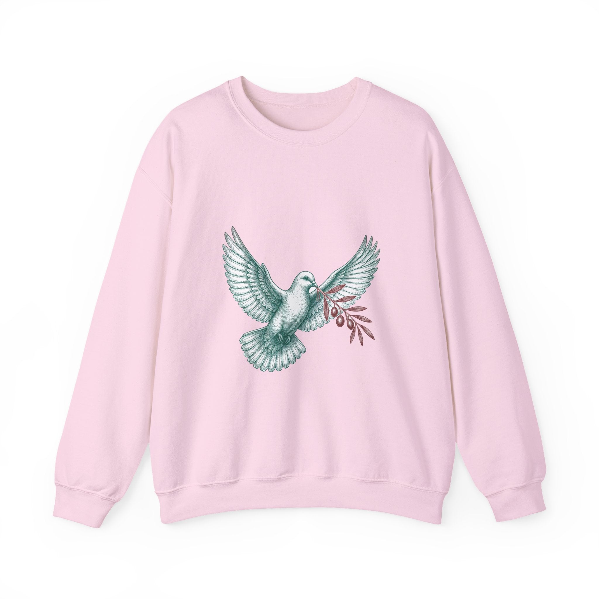Matching Couple Sweatshirt - Wolf & Dove Matching Couple Comfort Colors Crew Vintage Art His Hers Honeymoon Gift - Design B