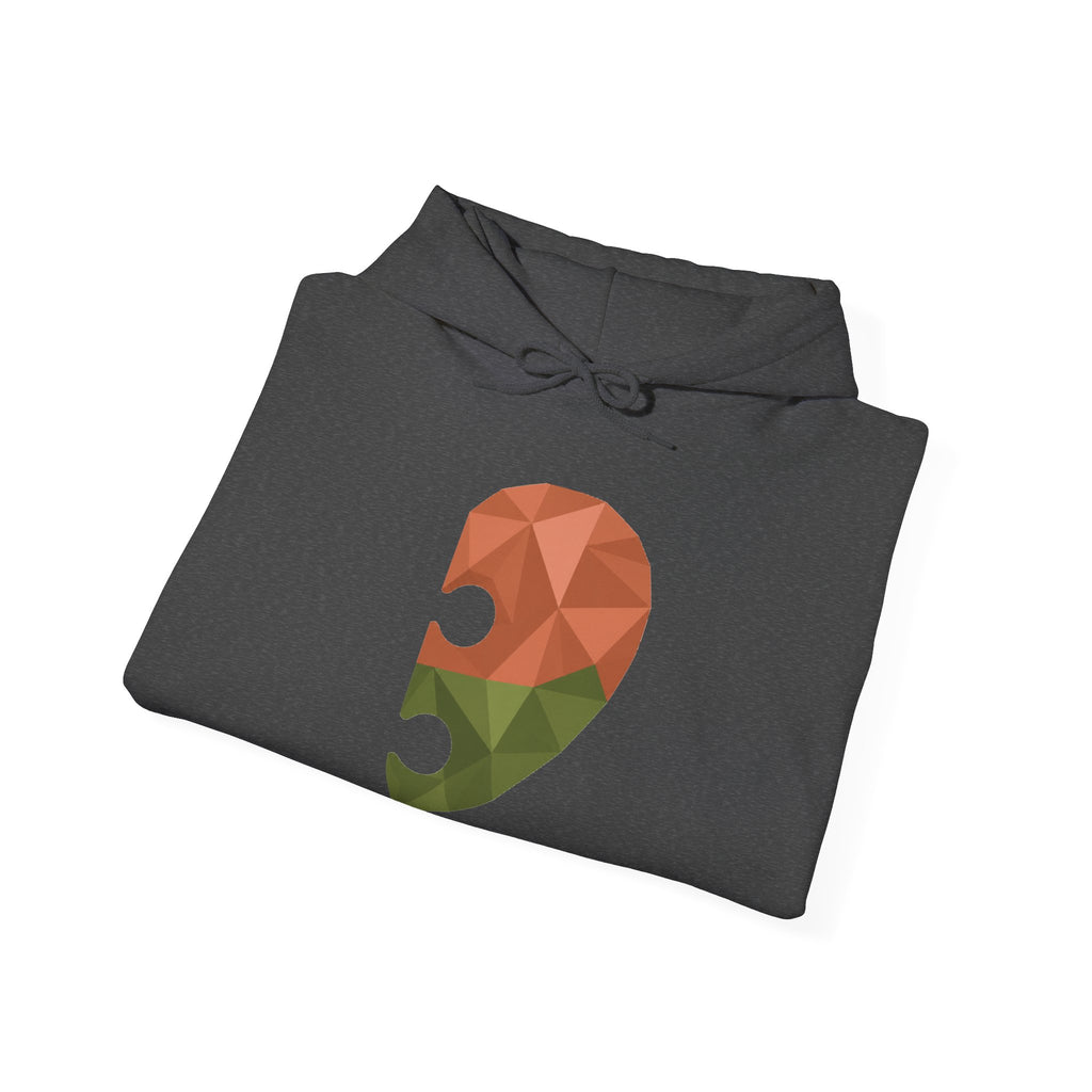 Matching Couple Sweatshirt - Puzzle Pieces Matching Couple Hooded Sweatshirt Geometric Art His Hers Couple Gift - Design B