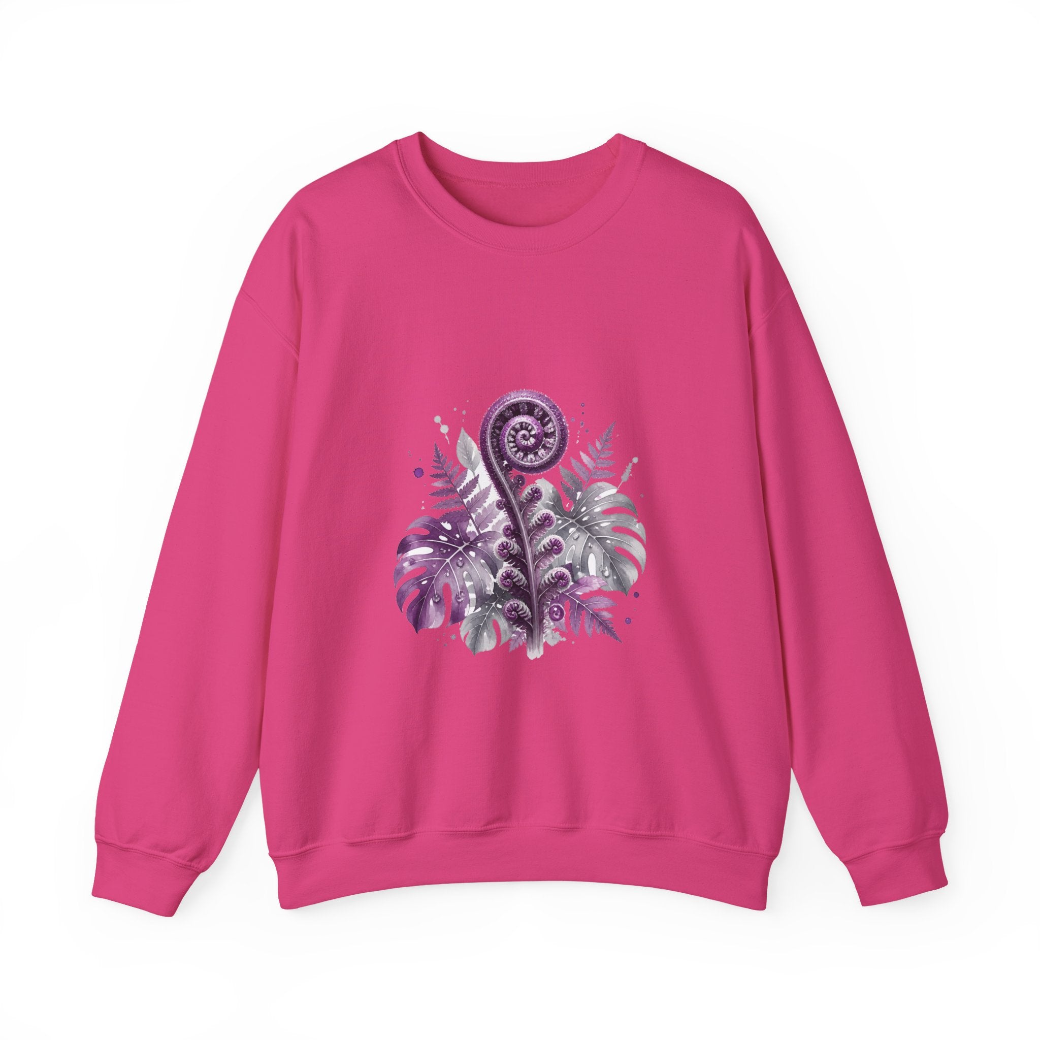 Matching Couple Sweatshirt - Desert & Rainforest Matching Couple Comfort Colors Crew Watercolor Art His Hers Birthday Gift - Design B