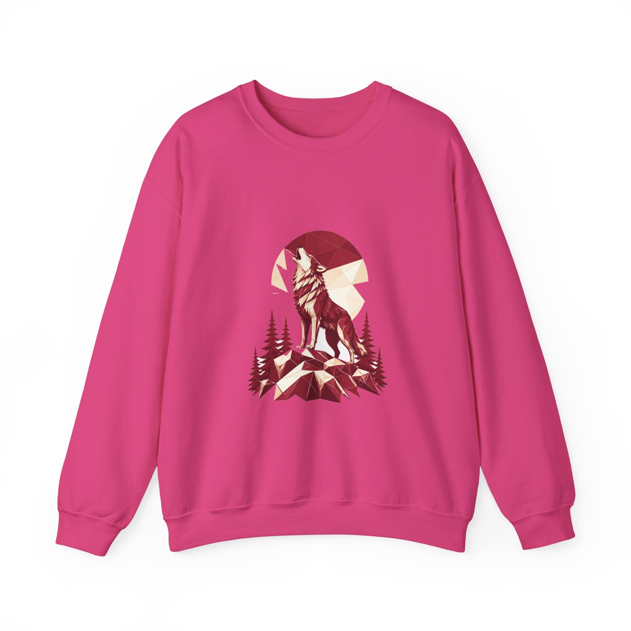 Matching Couple Sweatshirt - Wolf & Dove Matching Couple Comfort Colors Crew Geometric Art His Hers Love Gift - Design A