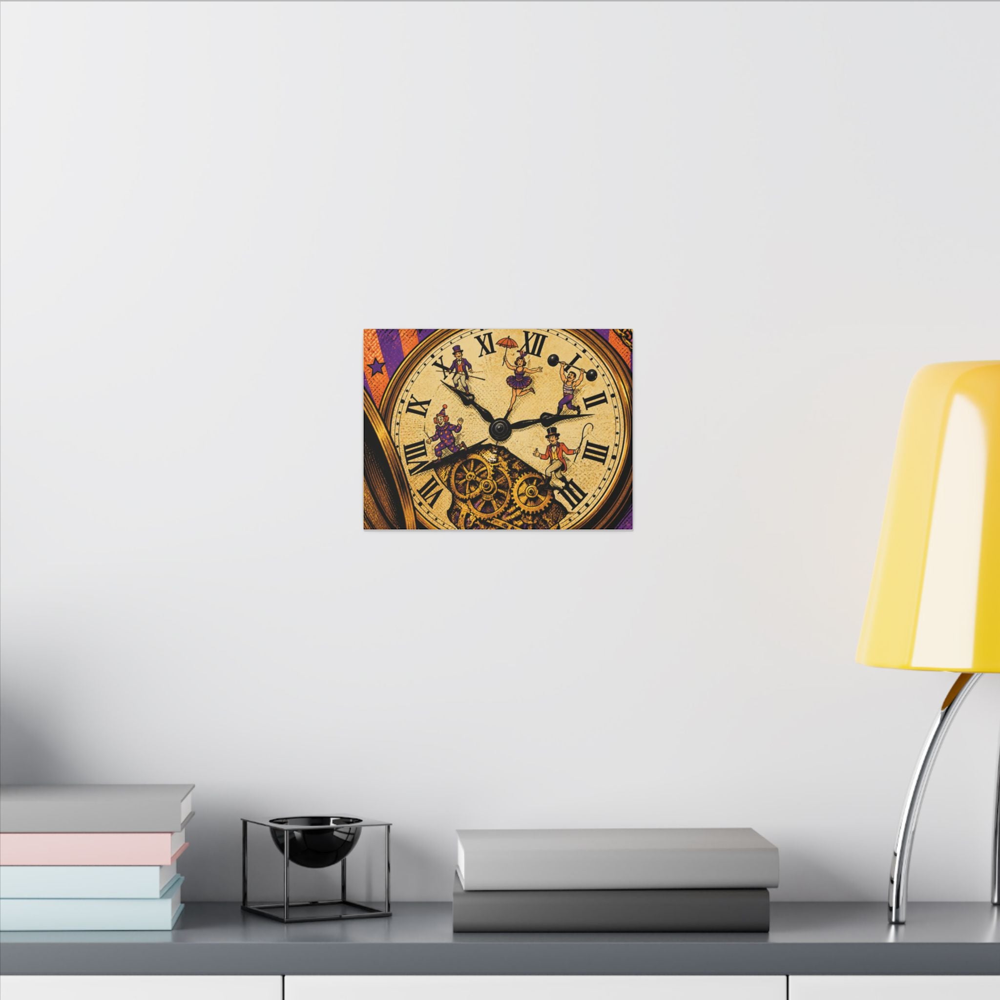 Pocket Watch Performers Wall Art Canvas 16×20 Pop Art Living Room Decor Maximalist Print