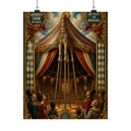 Giraffe on Stilts Wall Art Poster 18×24 Baroque Home Office Decor Maximalist Print