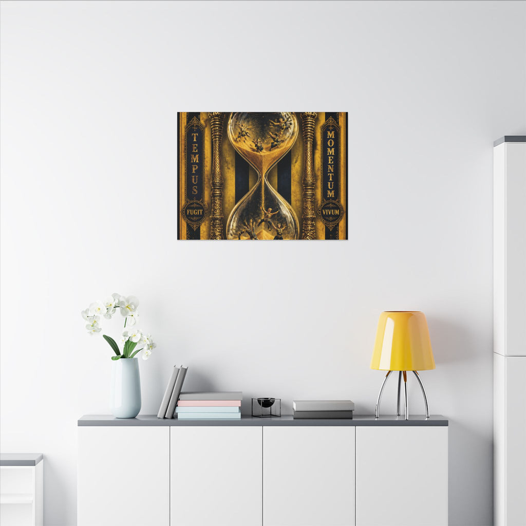 Hourglass Acrobats Wall Art Canvas 16×20 Baroque Home Office Decor Maximalist Print