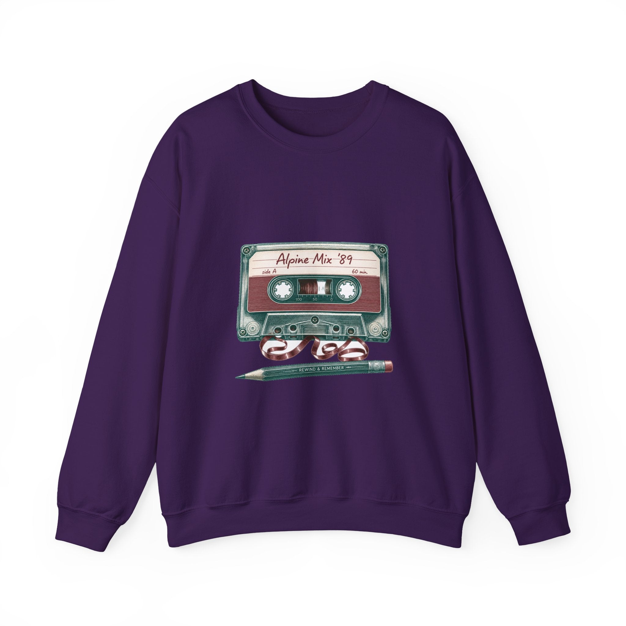 Matching Couple Sweatshirt - Vinyl & Cassette Matching Couple Crewneck Sweatshirt Vintage Art His Hers Wedding Gift - Design B