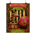 Cat Lion Tamer Wall Art Poster 18×24 Baroque Home Office Decor Maximalist Print