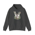 Matching Couple Sweatshirt - Bear & Deer Matching Couple Hooded Sweatshirt Hand-Drawn Art His Hers Best Friend Gift - Design B