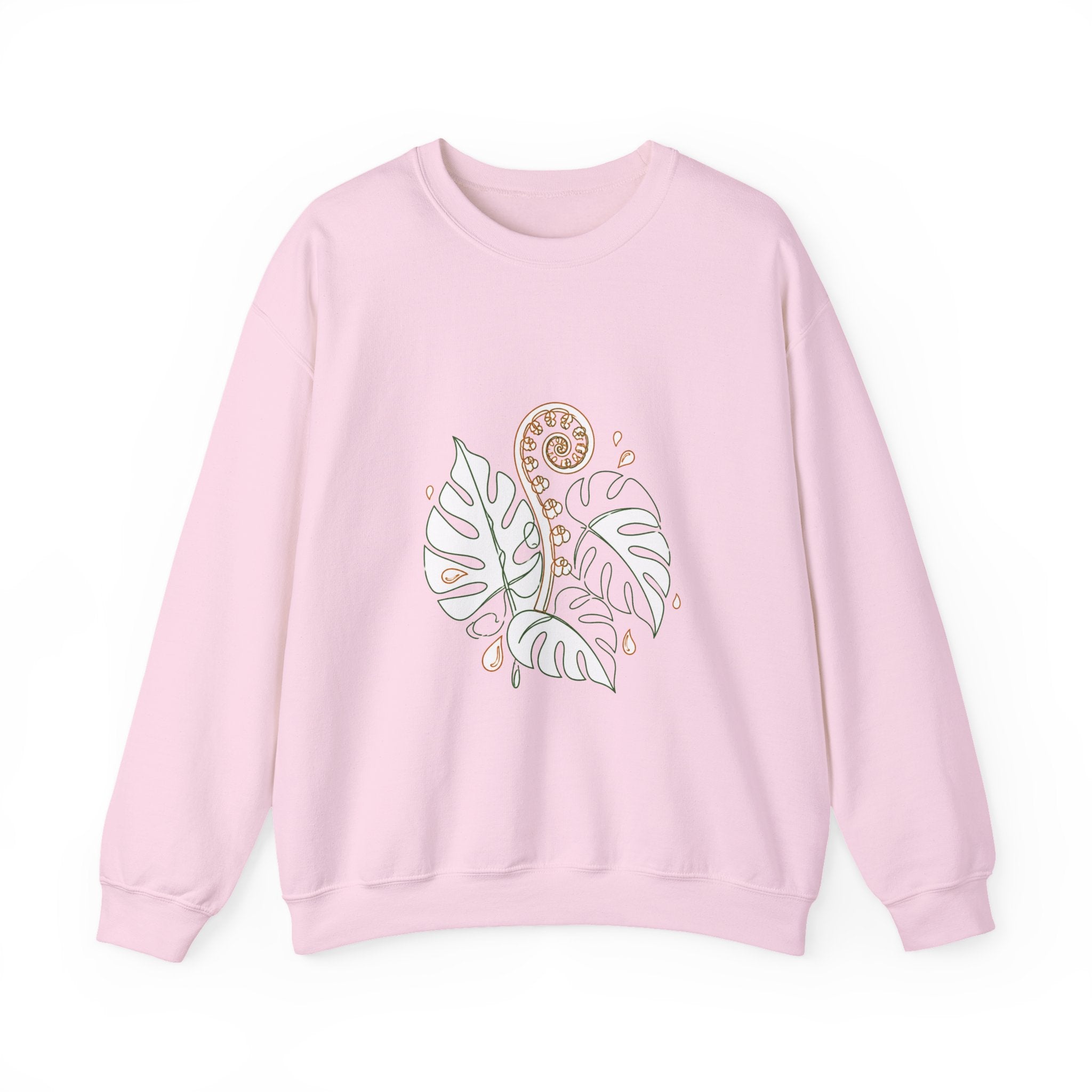 Matching Couple Sweatshirt - Desert & Rainforest Matching Couple Crewneck Sweatshirt Minimalist Art His Hers Valentine Gift - Design B