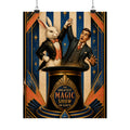 Magic Hat Rabbit Wall Art Poster 18×24 Art Deco Entryway Decor Maximalist Print