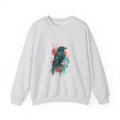 Matching Couple Sweatshirt - Huginn & Muninn Matching Couple Crewneck Sweatshirt Watercolor Art His Hers Engagement Gift - Design A