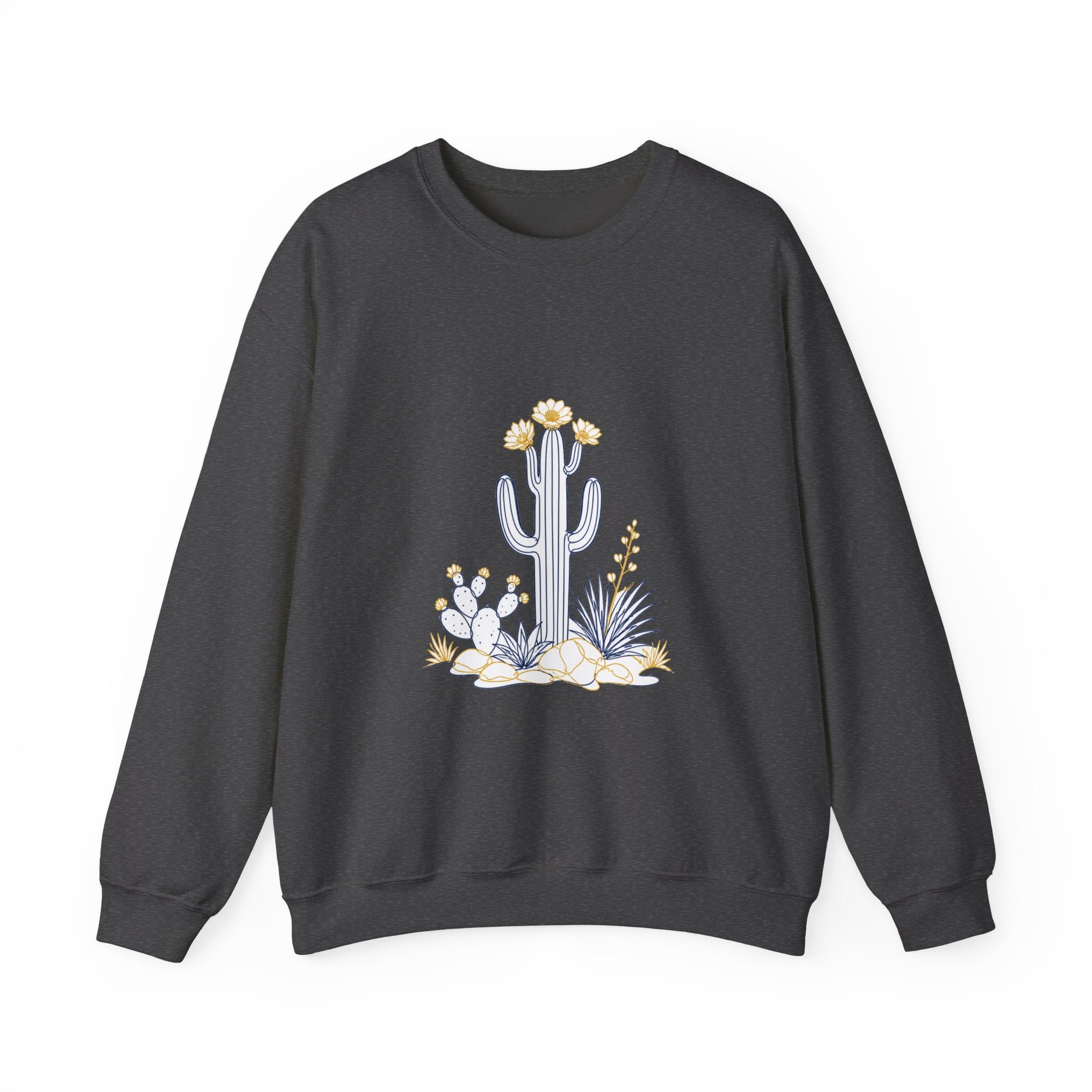 Matching Couple Sweatshirt - Desert & Rainforest Matching Couple Comfort Colors Crew Minimalist Art His Hers Christmas Gift - Design A