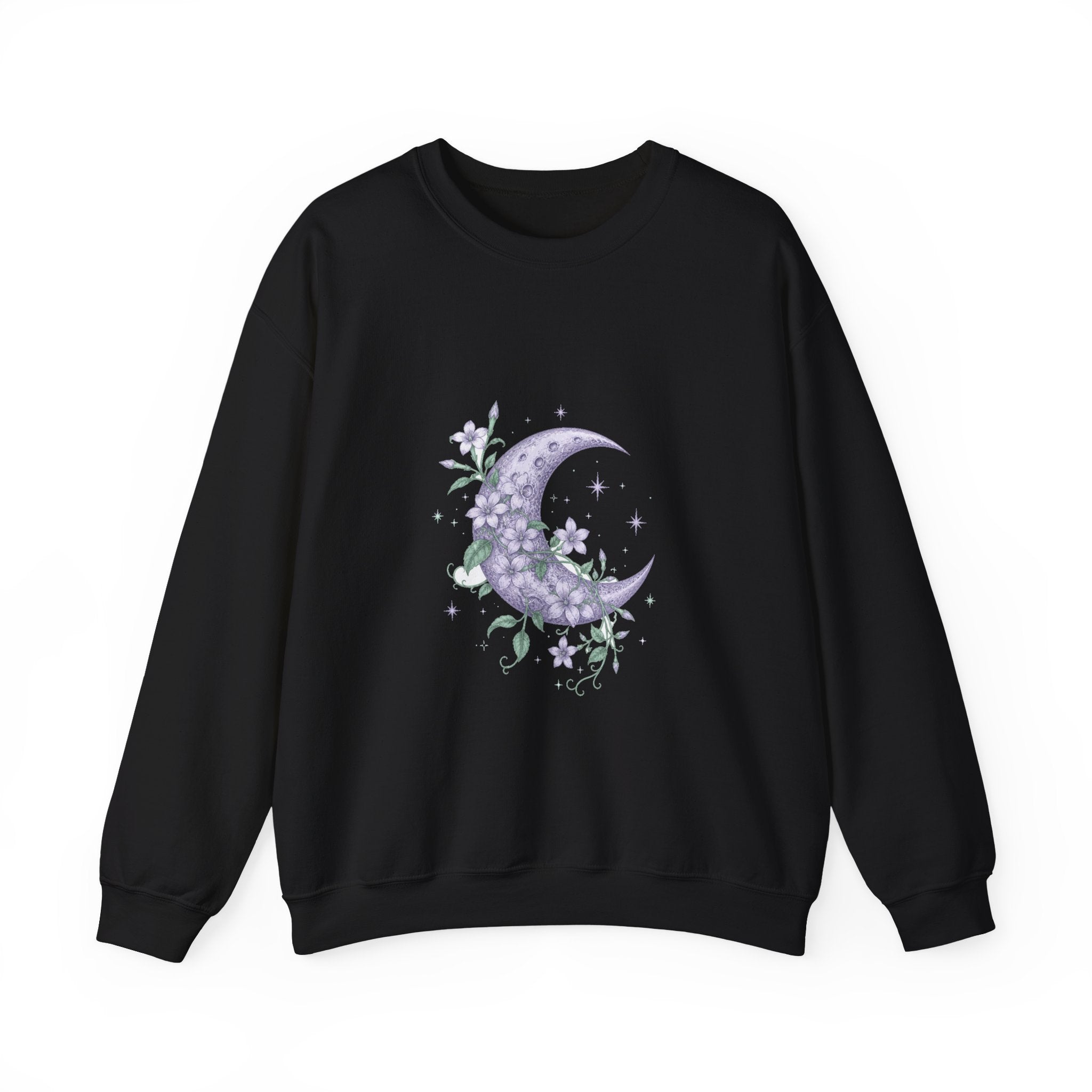 Matching Couple Sweatshirt - Sun & Moon Matching Couple Crewneck Sweatshirt Vintage Art His Hers Wedding Gift - Design A