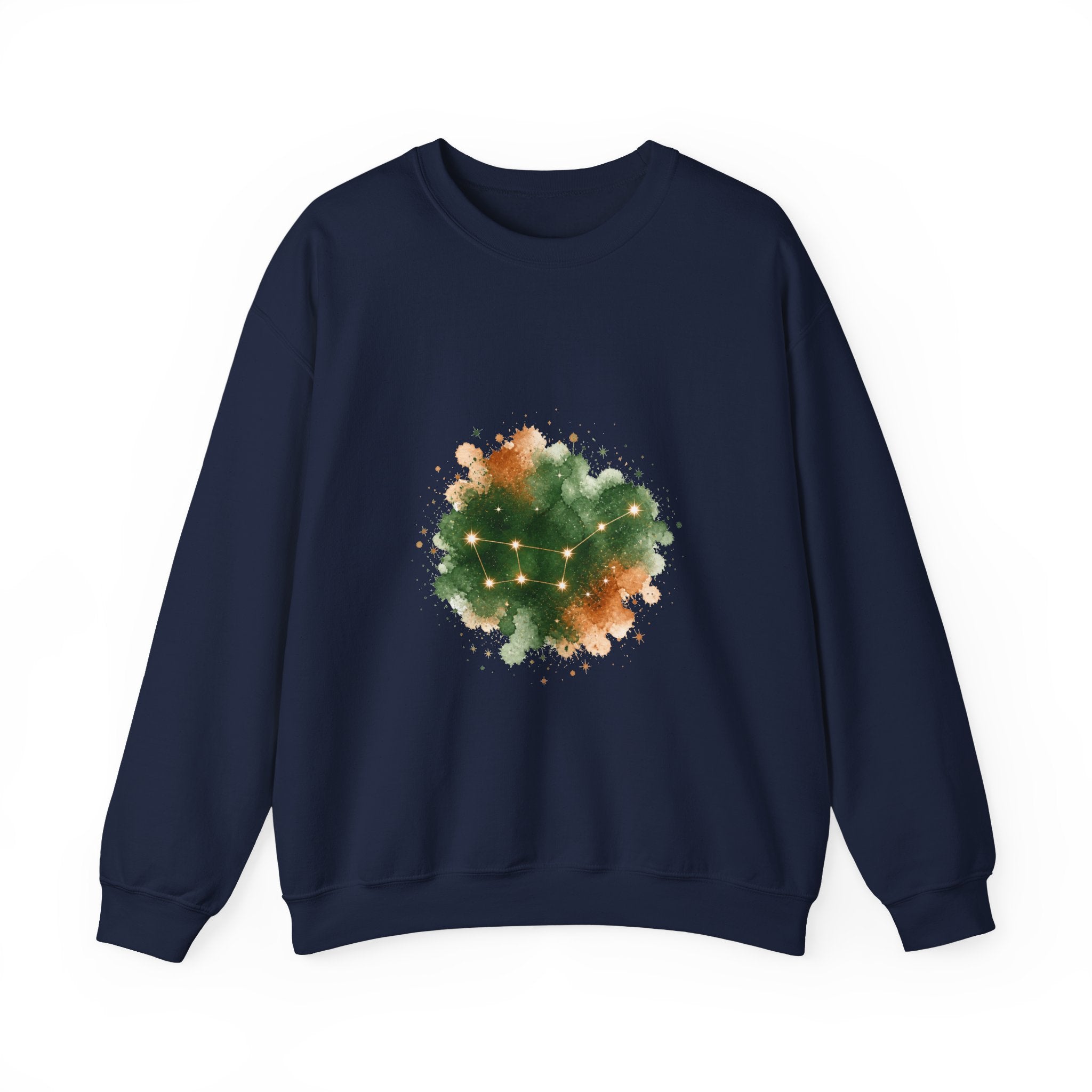 Matching Couple Sweatshirt - Big & Little Dipper Matching Couple Crewneck Sweatshirt Watercolor Art His Hers Engagement Gift - Design A