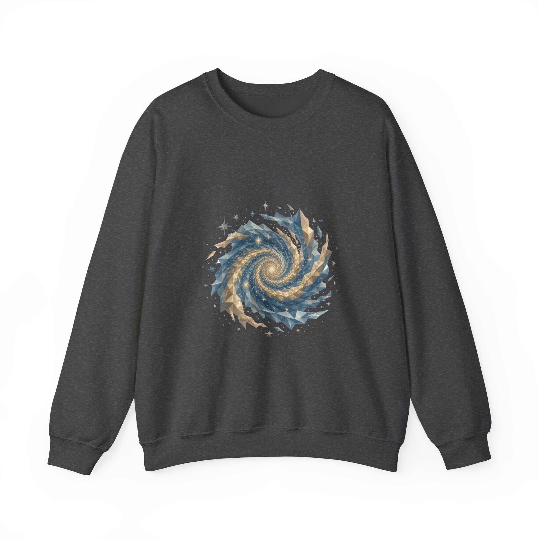 Matching Couple Sweatshirt - Galaxy & Supernova Matching Couple Premium Fleece Sweatshirt Geometric Art His Hers Love Gift - Design A