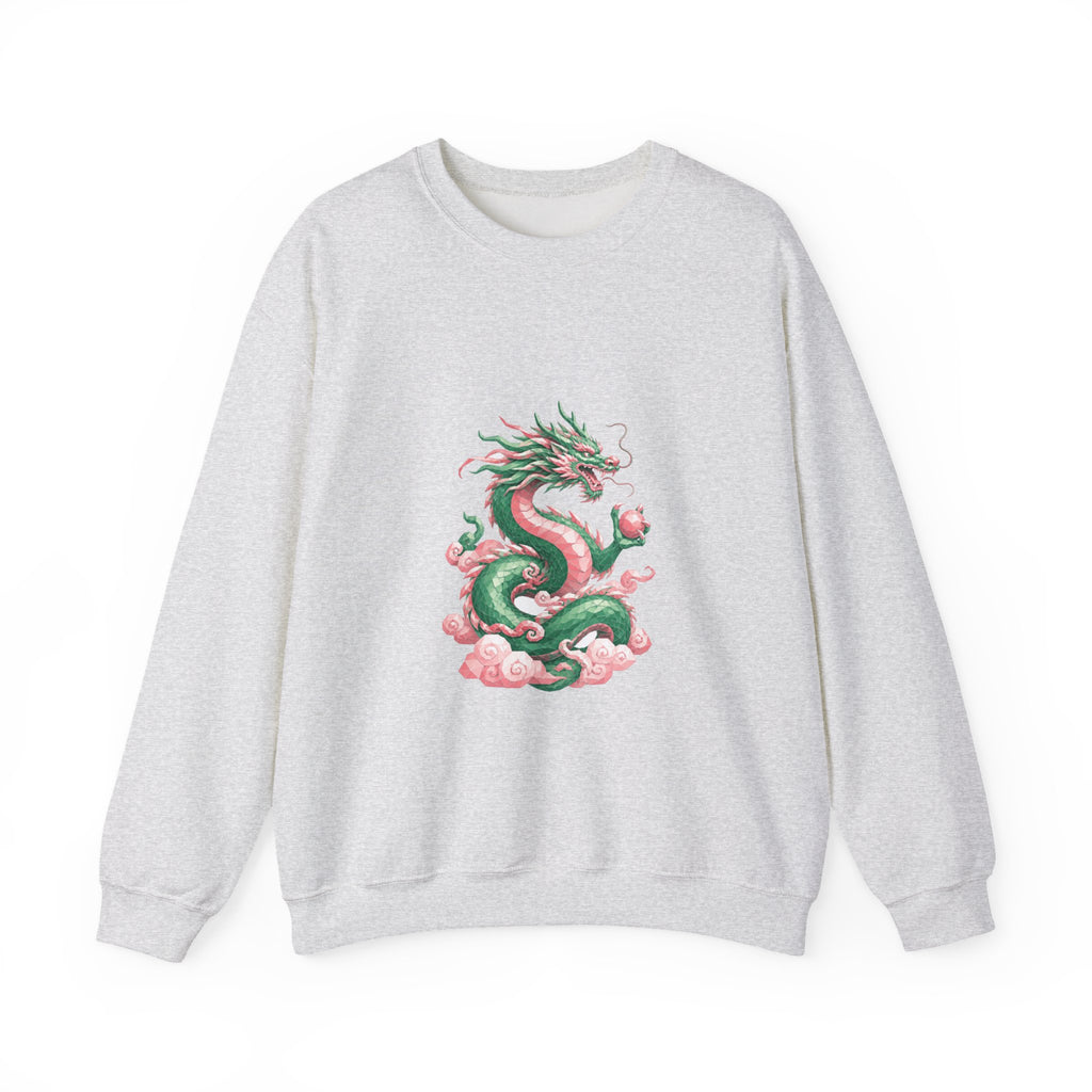 Matching Couple Sweatshirt - Dragon & Phoenix Matching Couple Premium Fleece Sweatshirt Geometric Art His Hers Love Gift - Design A