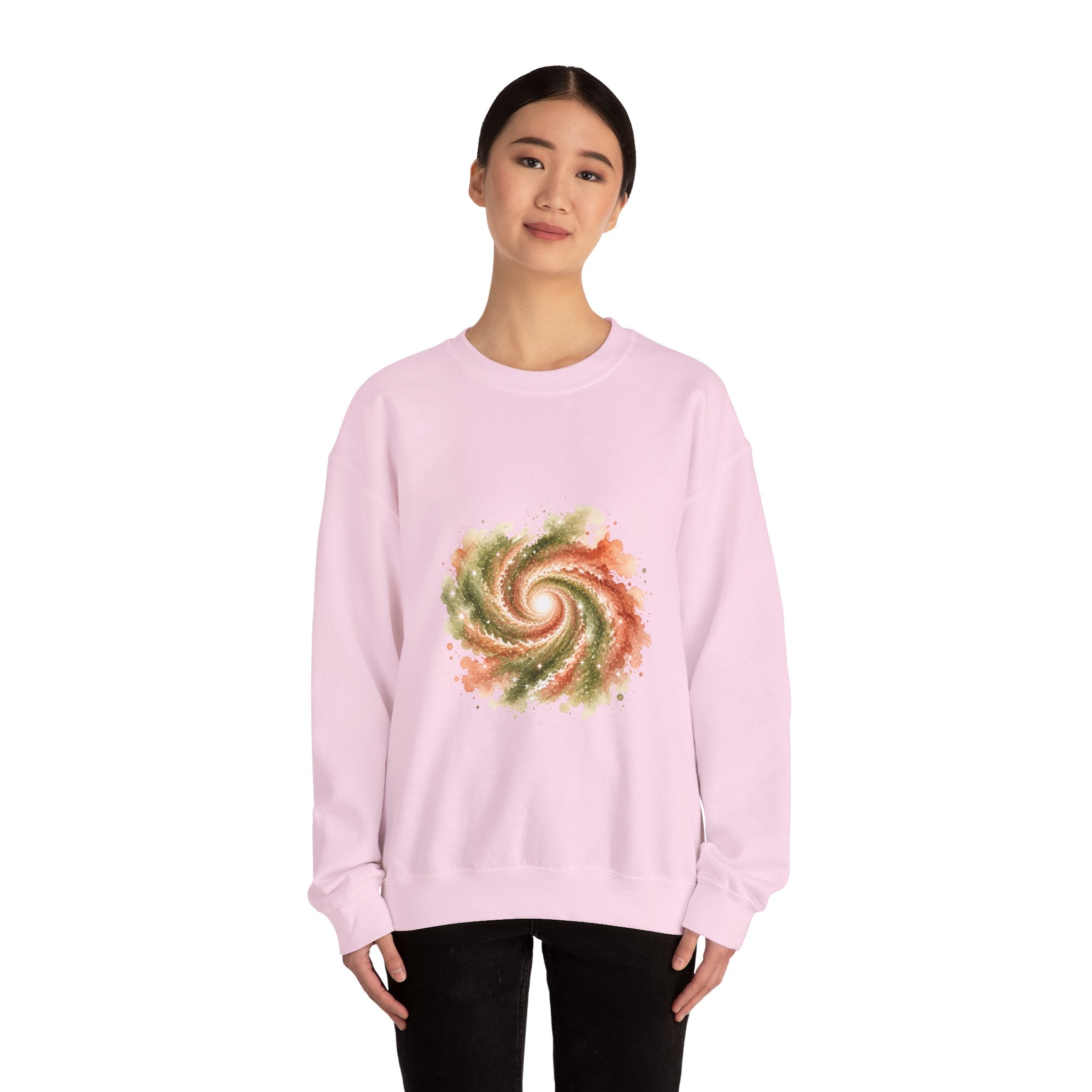 Matching Couple Sweatshirt - Galaxy & Supernova Matching Couple Crewneck Sweatshirt Watercolor Art His Hers Engagement Gift - Design A