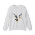 Matching Couple Sweatshirt - Wolf & Dove Matching Couple Comfort Colors Crew Watercolor Art His Hers Birthday Gift - Design B