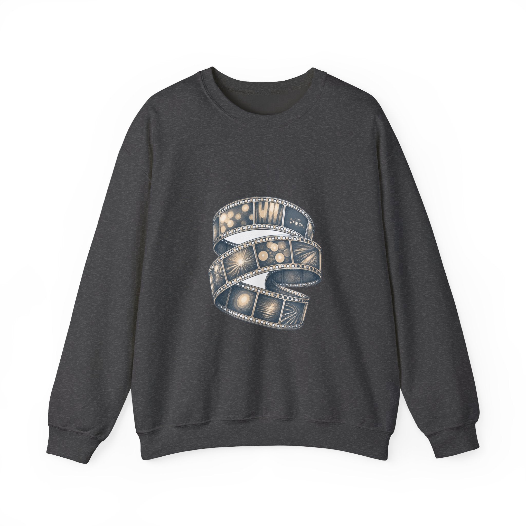 Matching Couple Sweatshirt - Camera & Film Matching Couple Premium Fleece Sweatshirt Hand-Drawn Art His Hers Anniversary Gift - Design B