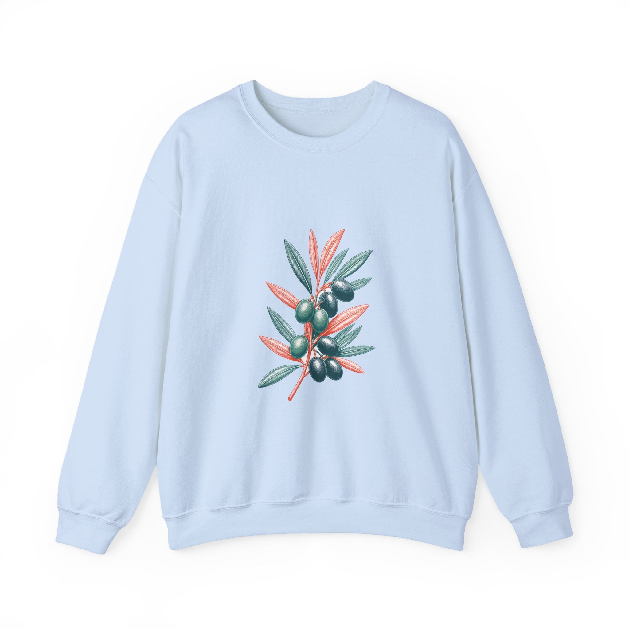 Matching Couple Sweatshirt - Olive Branch & Fig Matching Couple Comfort Colors Crew Vintage Art His Hers Honeymoon Gift - Design A