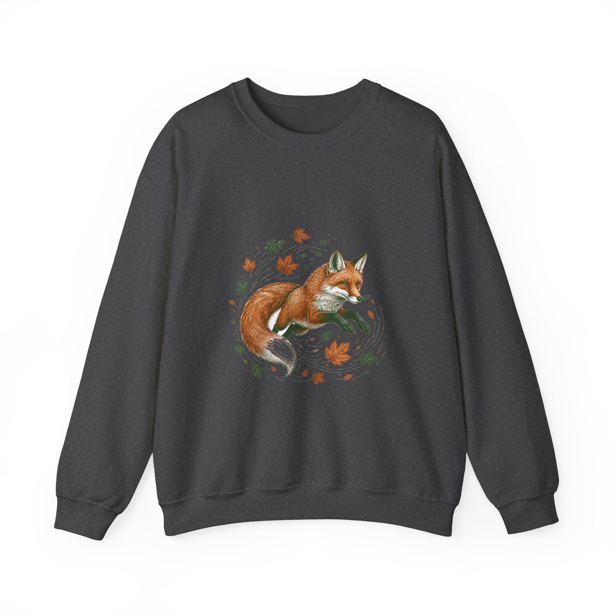 Matching Couple Sweatshirt - Fox & Rabbit Matching Couple Comfort Colors Crew Hand-Drawn Art His Hers Anniversary Gift - Design A