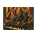 Grand Piano Acrobats Wall Art Canvas 24×36 Art Deco Bar Area Decor Maximalist Print
