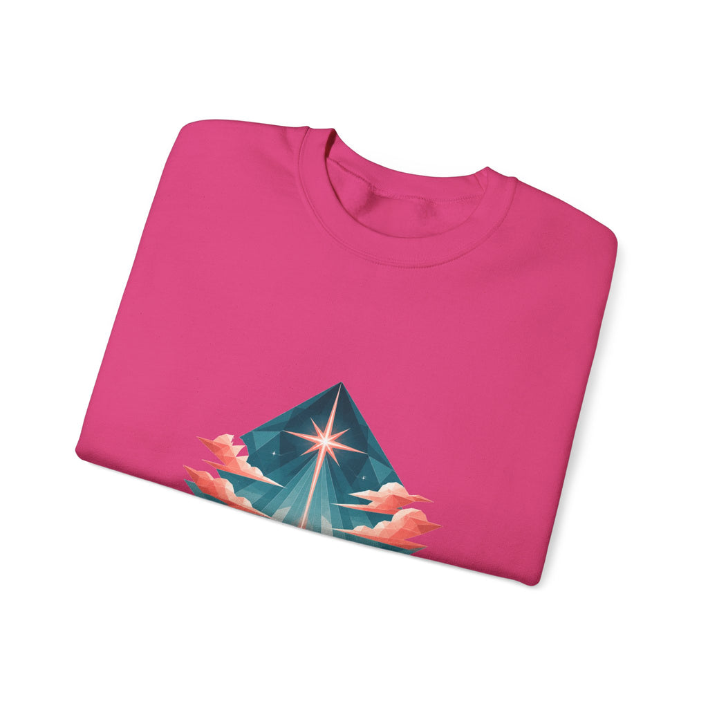 Matching Couple Sweatshirt - Evening & Morning Star Matching Couple Comfort Colors Crew Geometric Art His Hers Love Gift - Design A
