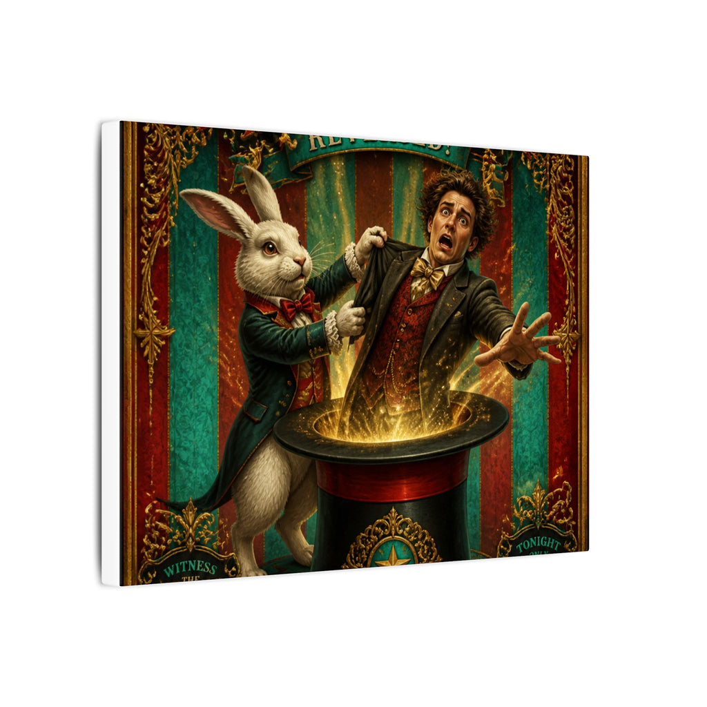 Magic Hat Rabbit Wall Art Canvas 16×20 Baroque Home Office Decor Maximalist Print